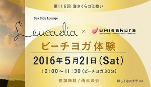 第116回海さくらゴミ拾い/ビーチヨガの巻 アイキャッチ