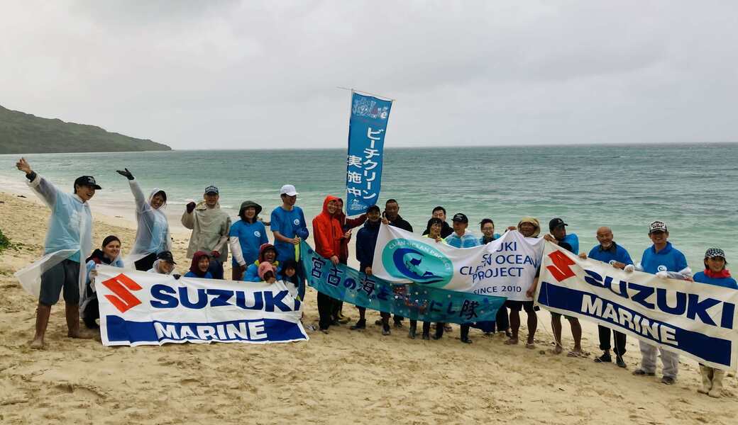 宮古の海をキレイにし隊＆スズキクリーンオーシャンプロジェクト コラボビーチクリーン＠白川浜 レポート
