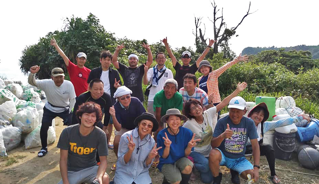 宮古島　浦底海岸ビーチクリーン レポート