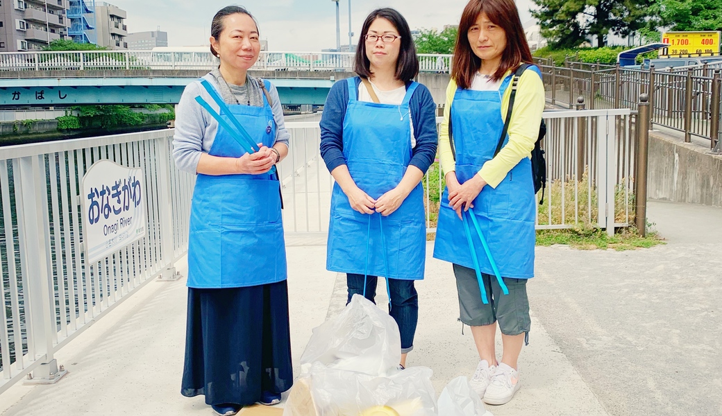 6/19 小名木川　遊歩道ゴミ拾い アイキャッチ