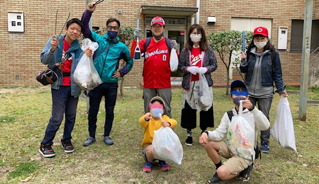 『海田市・西国街道ゴミ拾い♪』 アイキャッチ