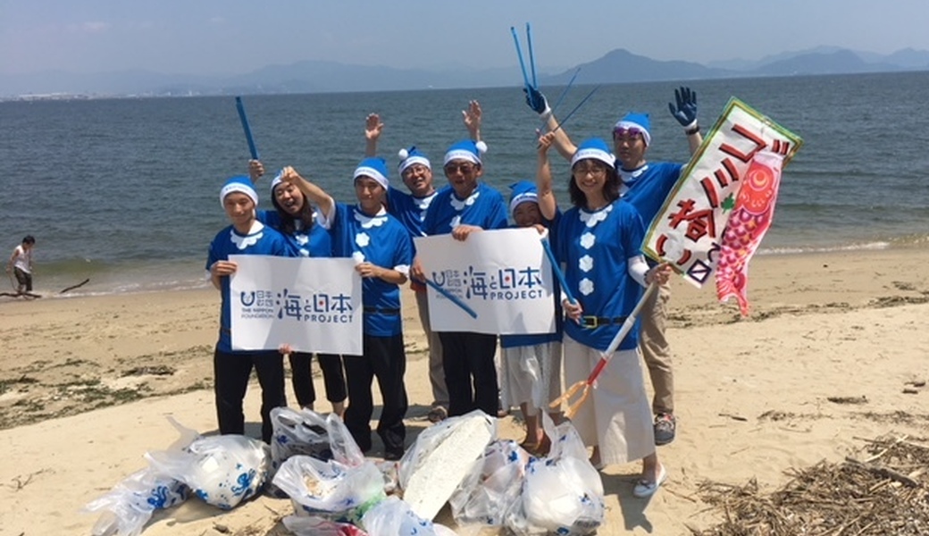 江田島の長瀬海岸で 佐木勇志さんたちとゴミ拾い♪ アイキャッチ