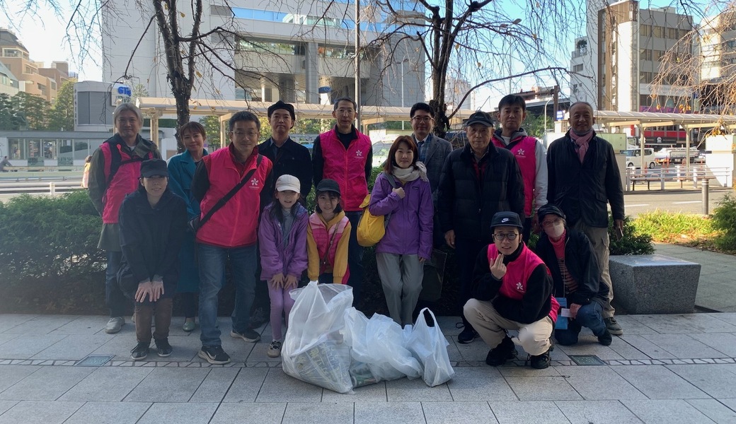 中目黒村美化委員会による目黒川（山手通り・東京音大方面）／目黒銀座・西銀座・GT方面定期清掃 レポート
