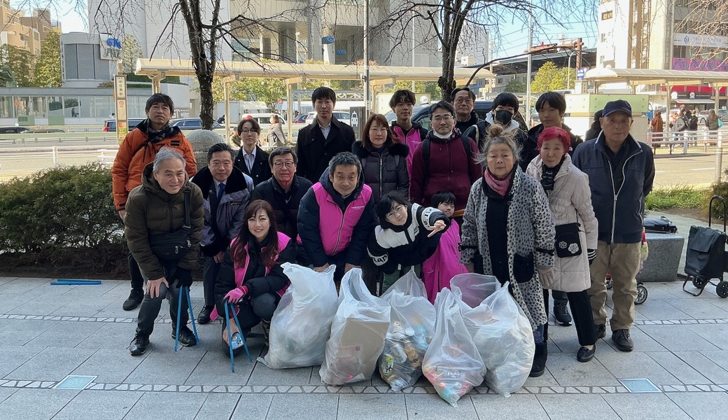 中目黒村美化委員会による目黒川（山手通り・東京音大・東京共済病院・なかめ公園橋）／目黒銀座・西銀座・GT方面定期清掃 レポート