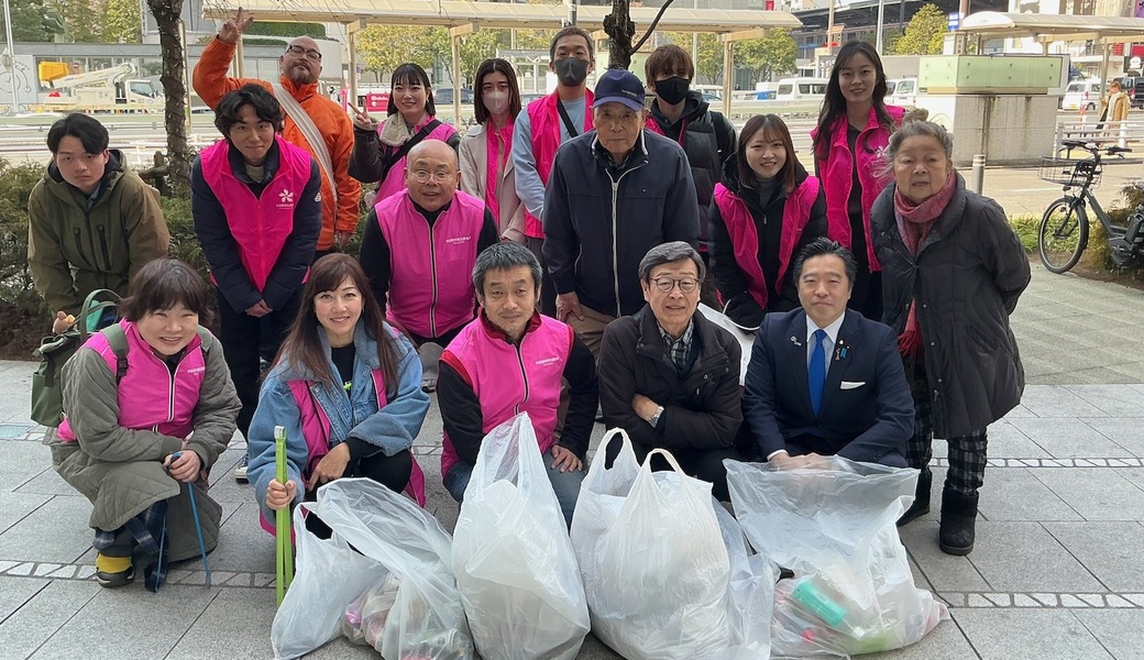 中目黒村美化委員会による目黒川（山手通り・東京音大・東京共済病院・なかめ公園橋）／目黒銀座・西銀座・GT方面定期清掃 レポート