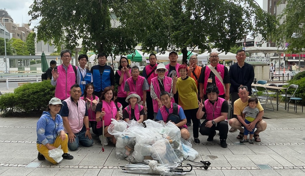 中目黒村美化委員会による目黒川（山手通り・東京音大・東京共済病院・なかめ公園橋）／目黒銀座・西銀座・GT方面定期清掃 レポート