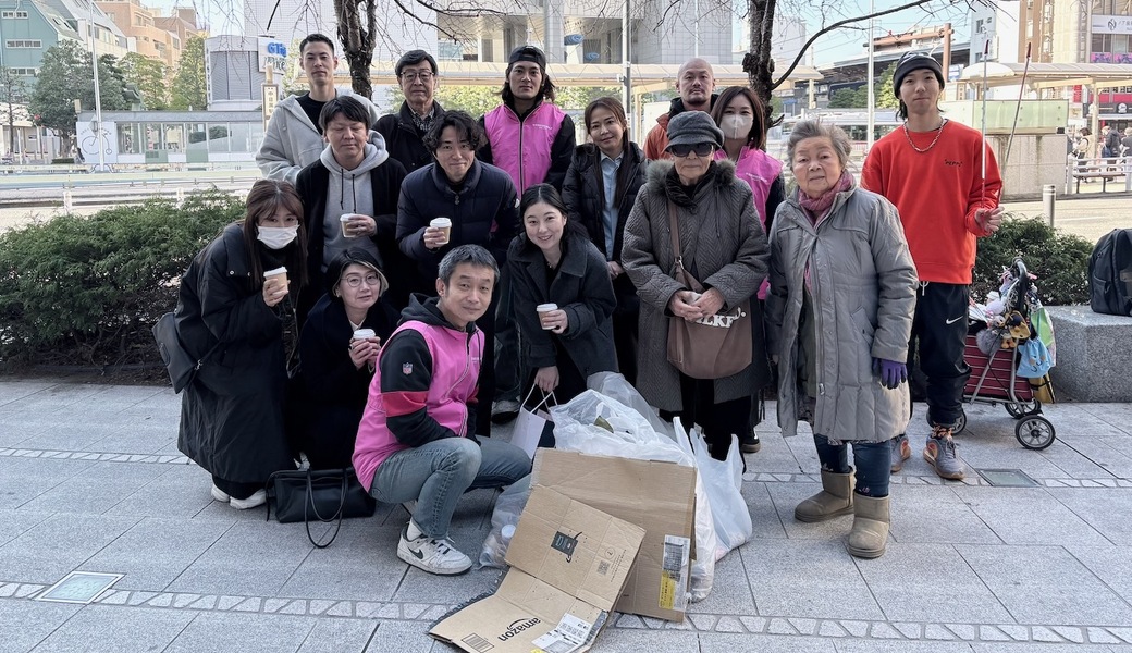 中目黒村美化委員会による目黒川（山手通り・東京音大・東京共済病院・なかめ公園橋）／目黒銀座・西銀座・GT方面定期清掃 レポート