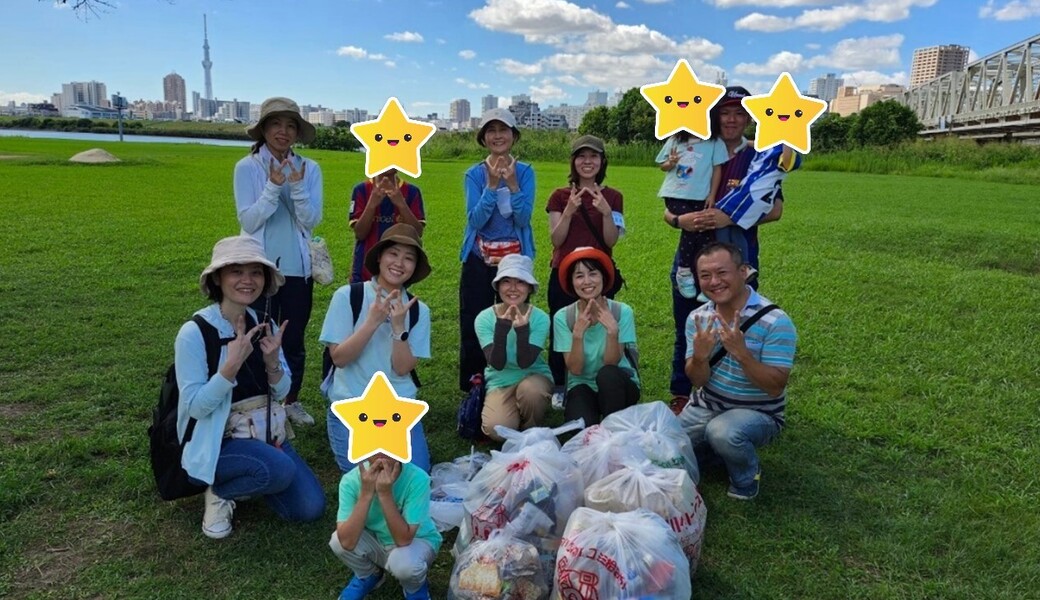 2024/9/14荒川河川敷清掃活動＆World Cleanup Day 2024に参加！（あだちSOLV） レポート
