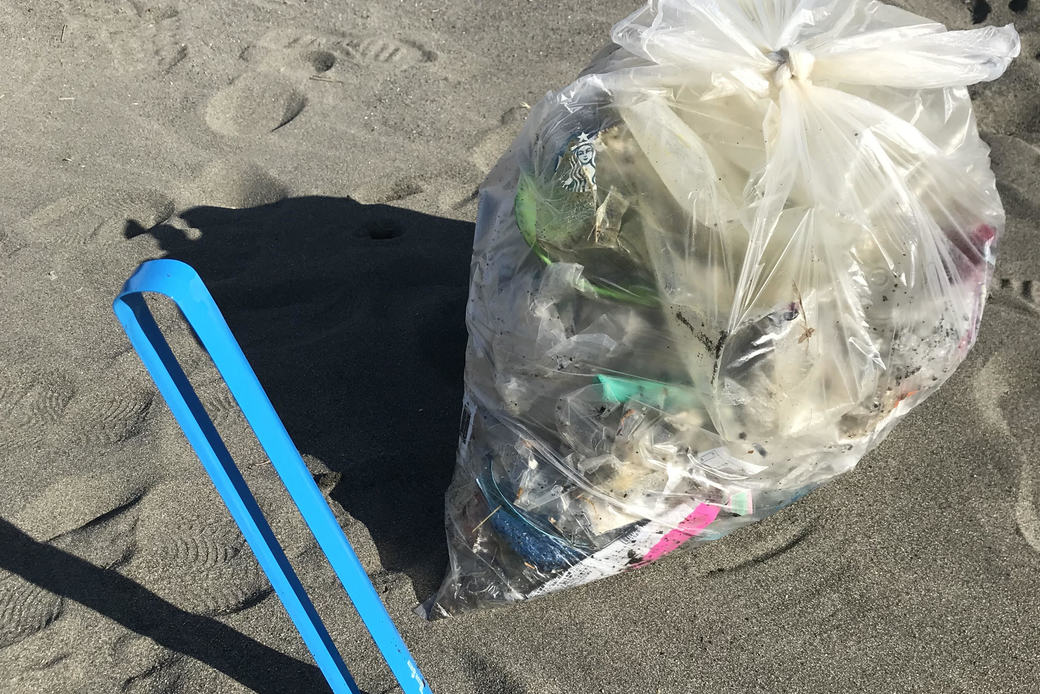 台風一過のゴミ アイキャッチ