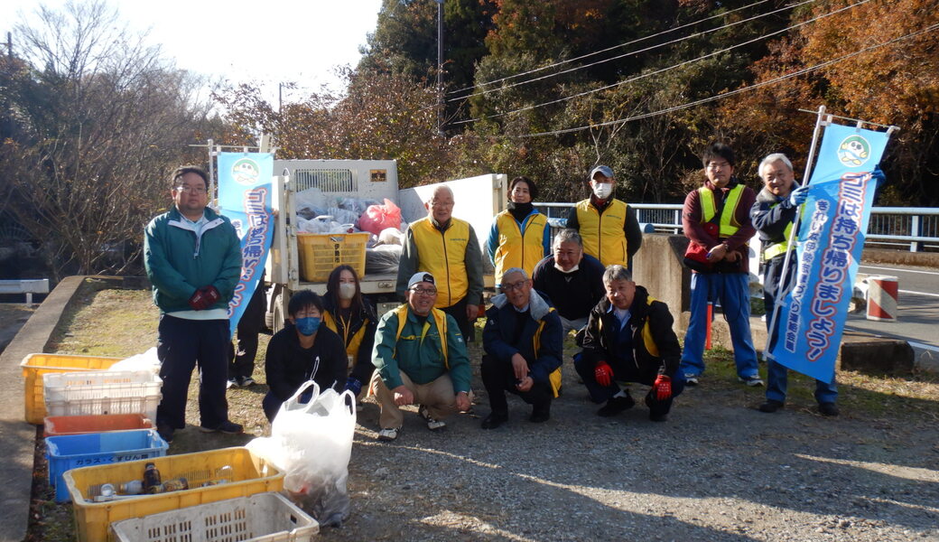 伊勢市朝熊道道路清掃 レポート