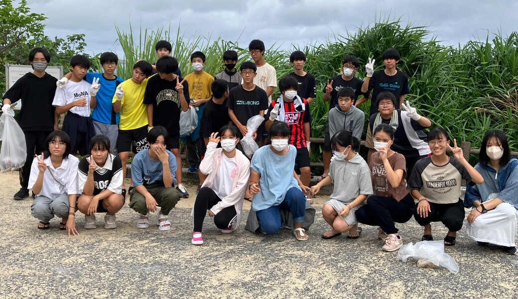 恩納村名嘉真海岸（希望が丘ビーチ）ビーチクリーン アイキャッチ