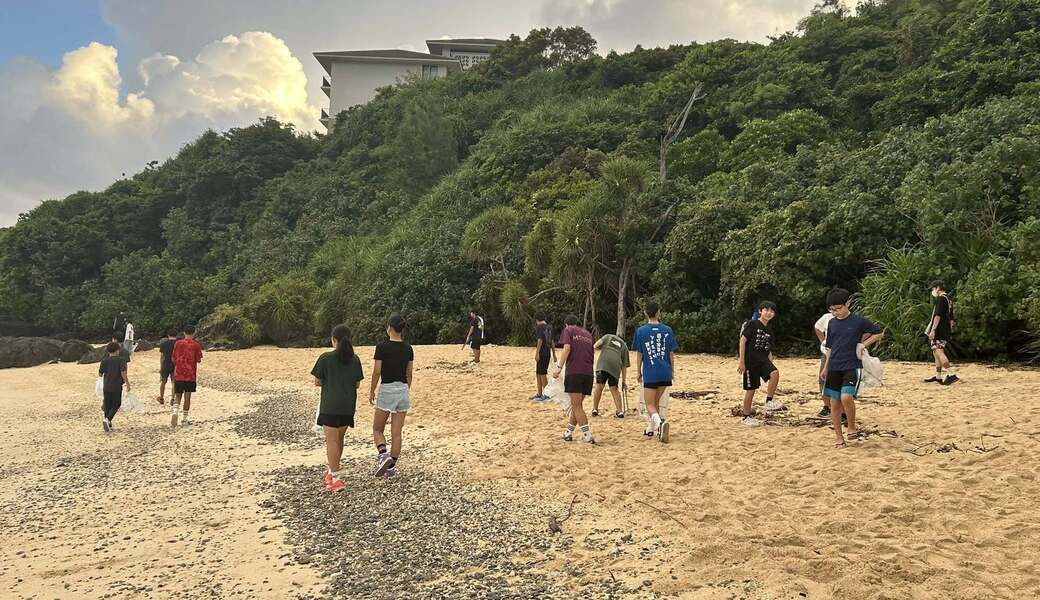 恩納村名嘉真海岸（希望が丘ビーチ）ビーチクリーン レポート