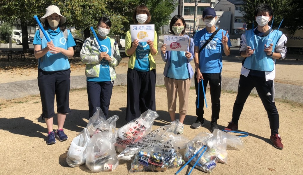 岡山　桃太郎大通りごみ拾い アイキャッチ