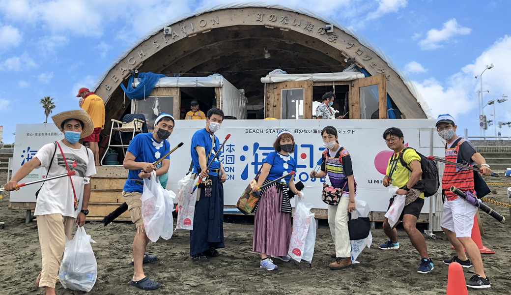 鎌倉もののふクリーン隊「第163回 海さくらゴミ拾い」に出陣！ アイキャッチ
