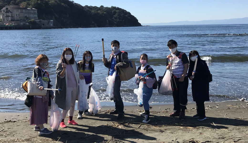 鎌倉もののふクリーン隊「ダンスdeゴミ拾い（第172回 海さくらゴミ拾い」に出陣! レポート