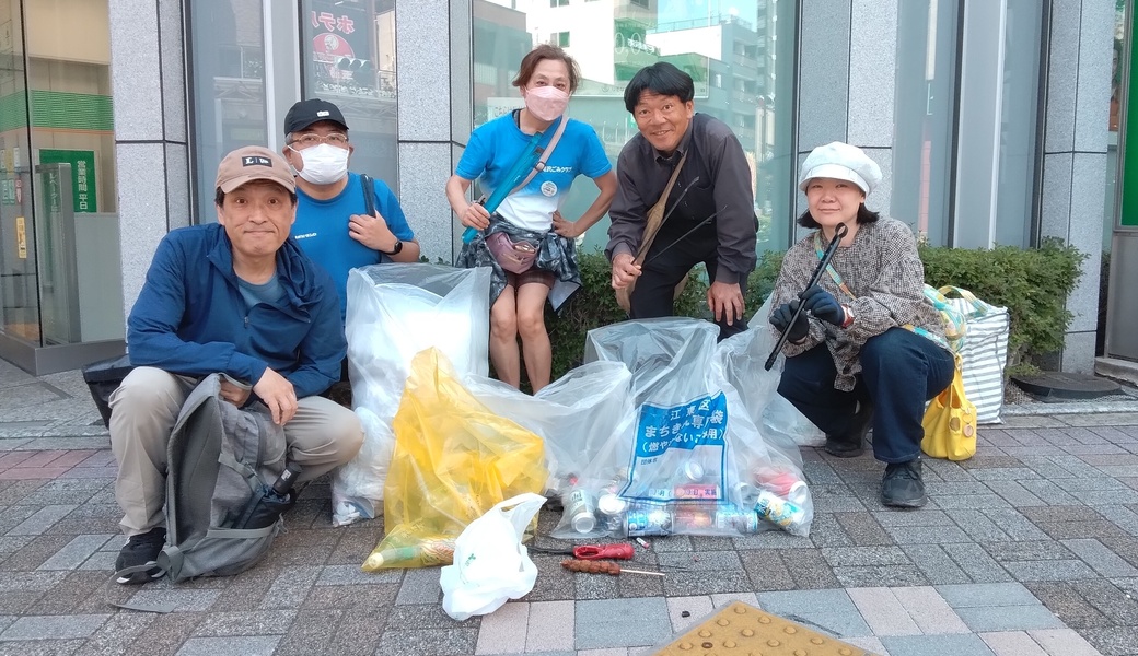 亀戸エンカメ！！ホコテン前ごみ拾い レポート