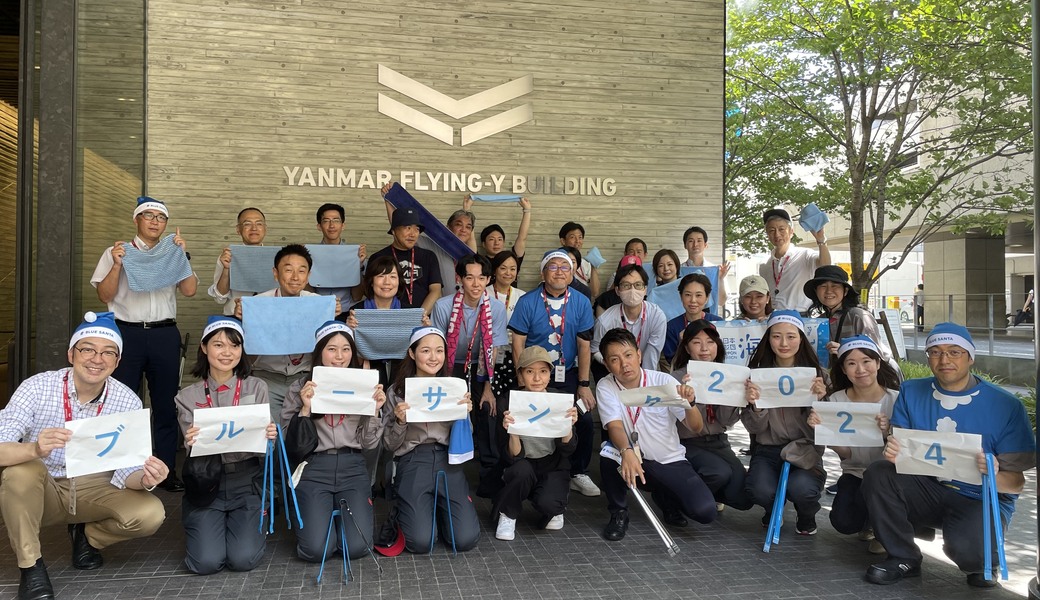 BLUE SANTA 2025in鶴野町・茶屋町清掃 アイキャッチ