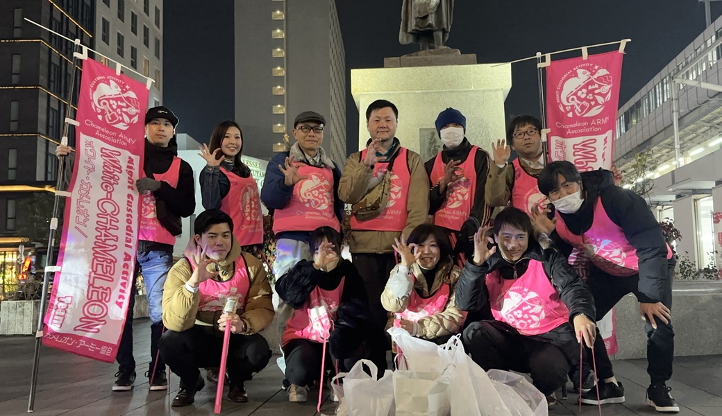 第48回「夜のGOMI拾いウォーキング」in福山駅前商店街   レポート