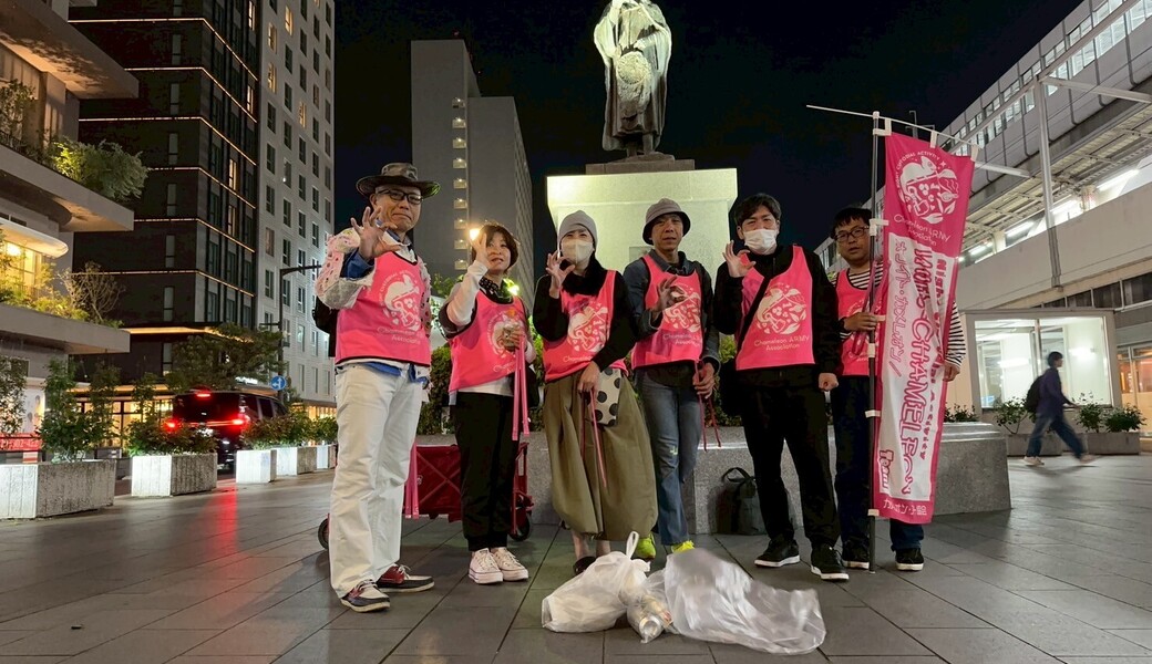 第50回「夜のGOMI拾いウォーキング」in福山駅前商店街   レポート