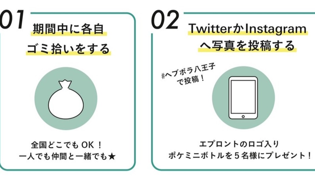 【活動証明書発行可】6/4土JR八王子駅周辺ゴミ拾いボランティア アイキャッチ