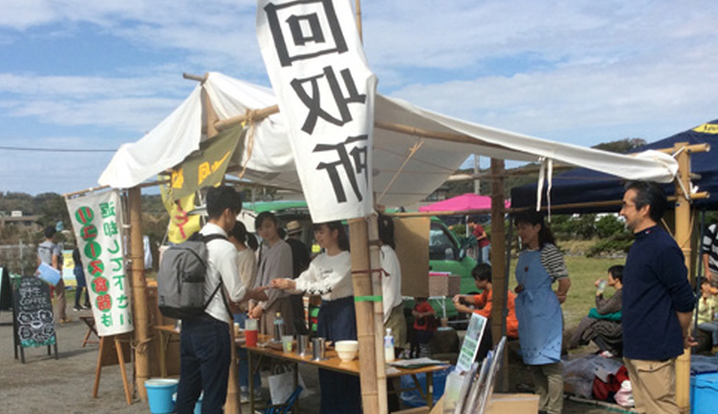 第２１回鎌人いち場　食器回収ブースでの活動 レポート