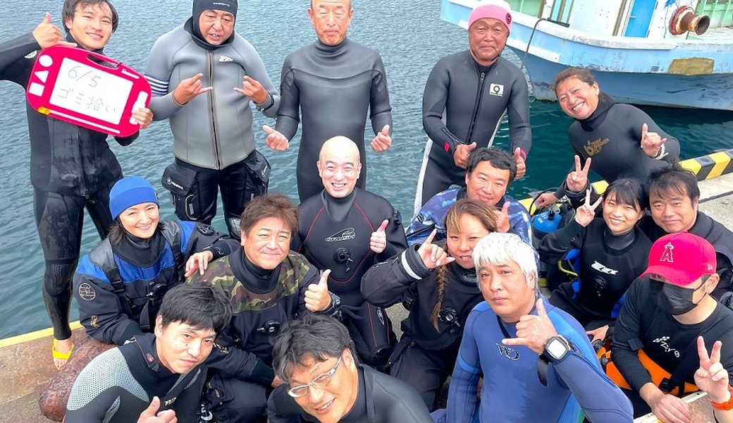 毎月恒例の海中清掃ダイビング AWARE Dive Against Debris レポート