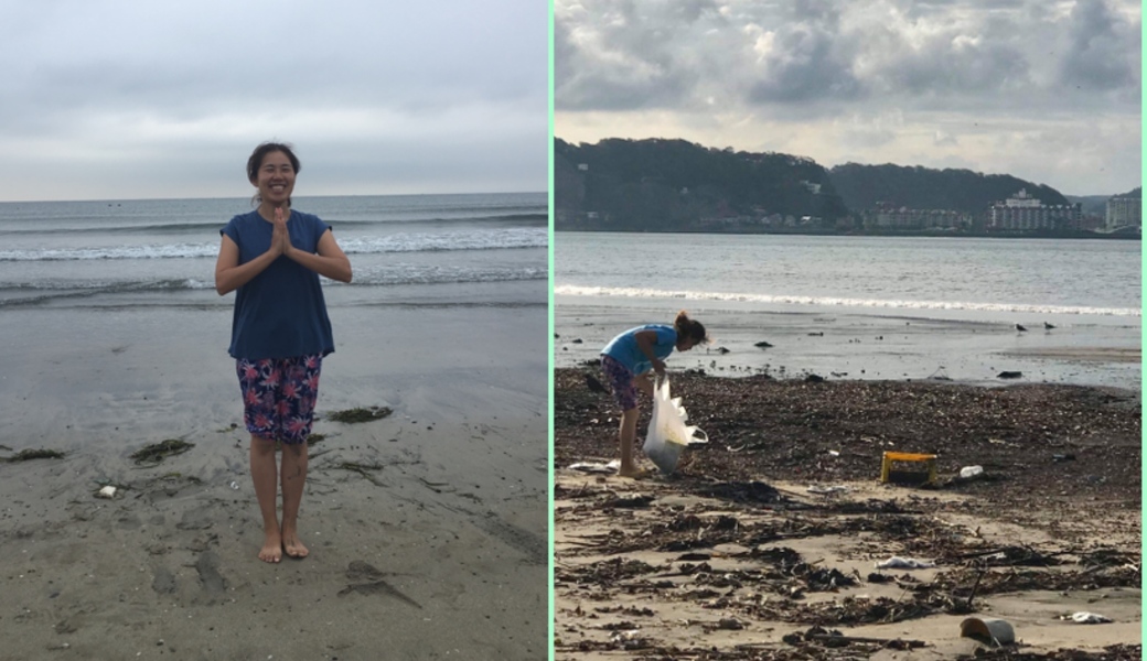 ♡海と太陽の恵みに感謝♡まゆみんのヨガとビーチクリーン アイキャッチ
