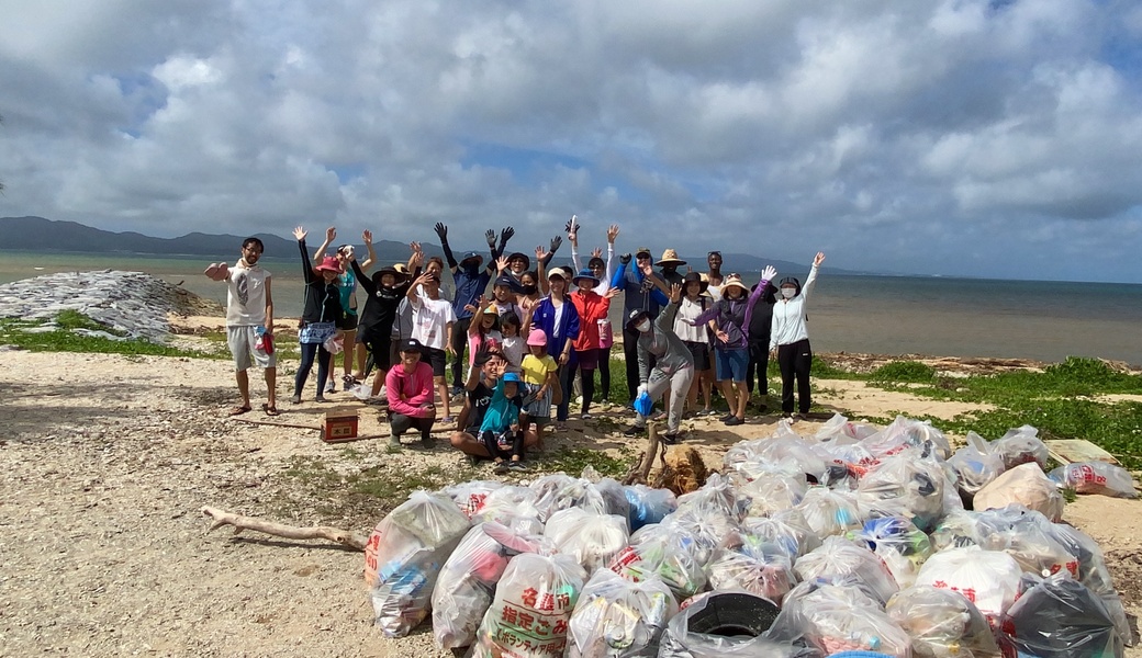 ハイサイクリーン隊＠屋部の浜（名護市） レポート
