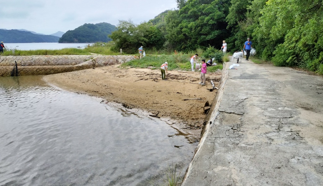周防大島真宮島海岸清掃 レポート