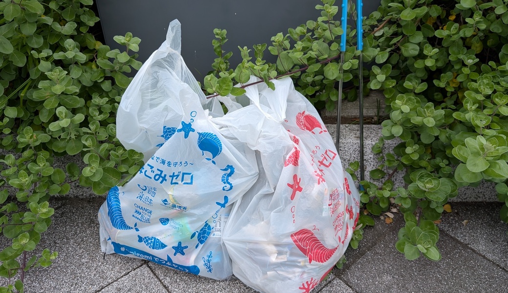 ブルーサンタごみ拾い in 藤沢 レポート