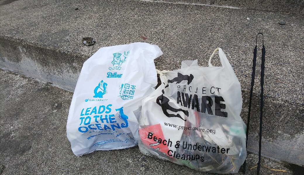 出張ごみ拾い 一人でも拾っちゃおう片瀬東浜 レポート