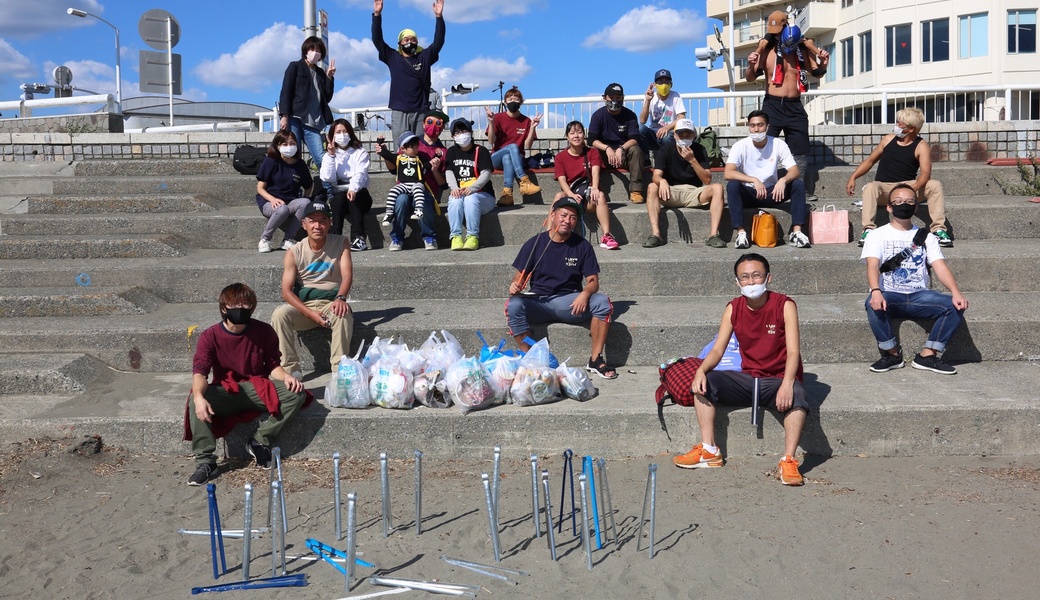 涼しい海でゴミ拾い大作戦 レポート