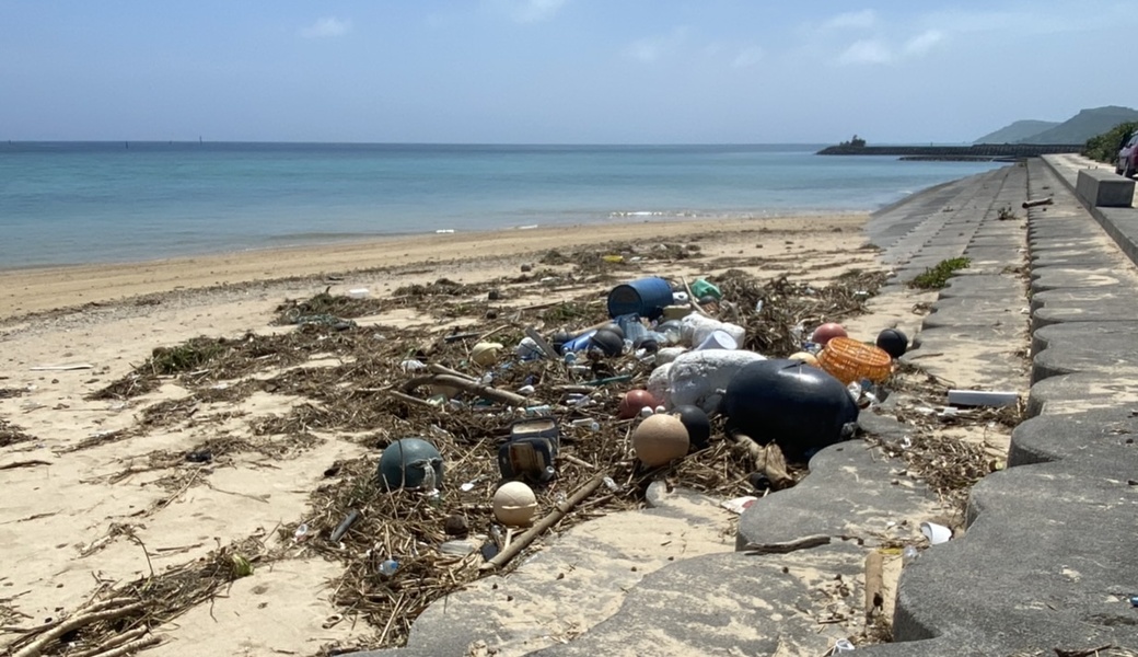 台風後浦底海岸 アイキャッチ