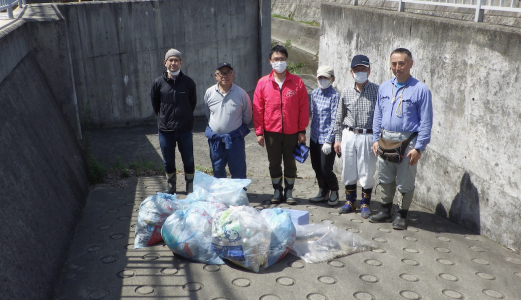 神戸市垂水区 福田川 福田小学校前 清掃作業 アイキャッチ