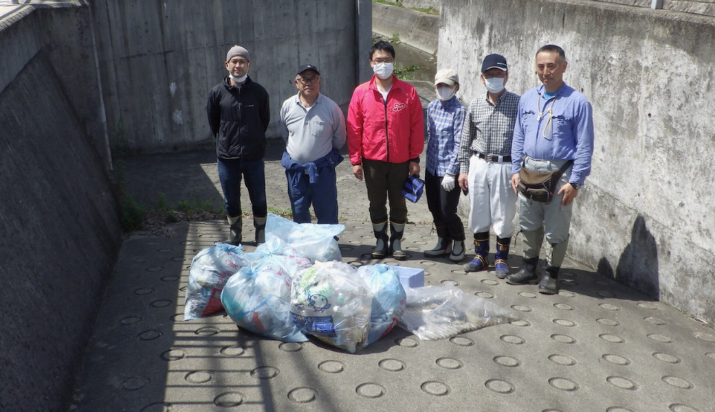 神戸市垂水区 福田川 福田小学校前 清掃作業 アイキャッチ