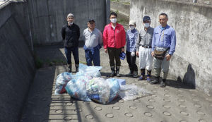 神戸市垂水区 福田川 福田小学校前 清掃作業 アイキャッチ