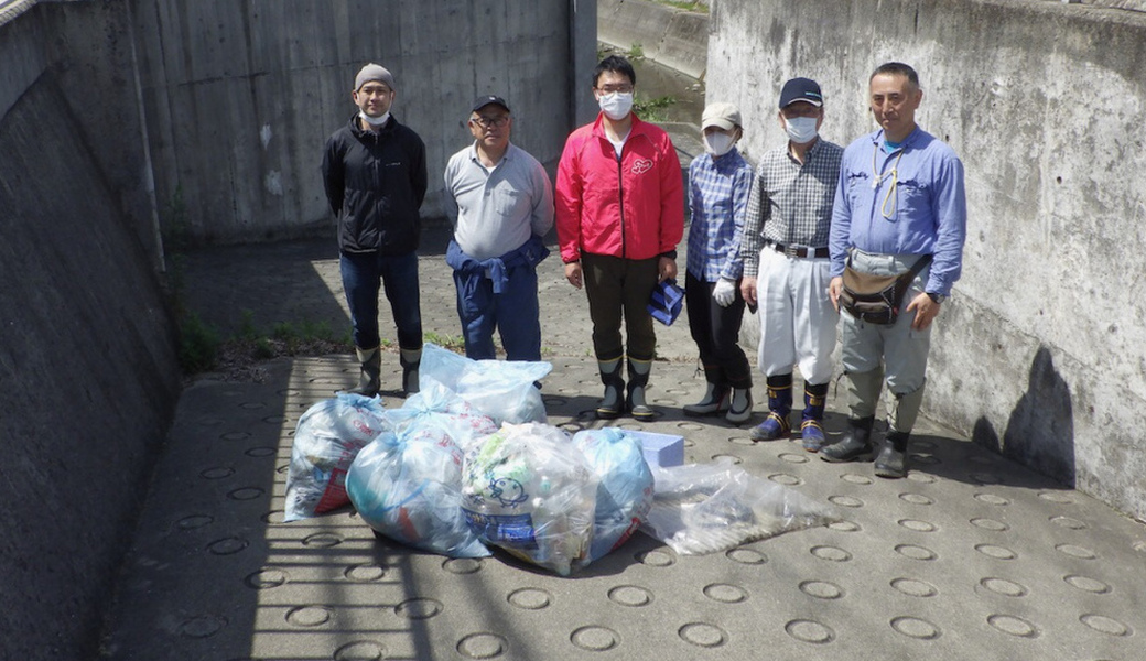 神戸市垂水区 福田川 福田小学校前 清掃作業 アイキャッチ