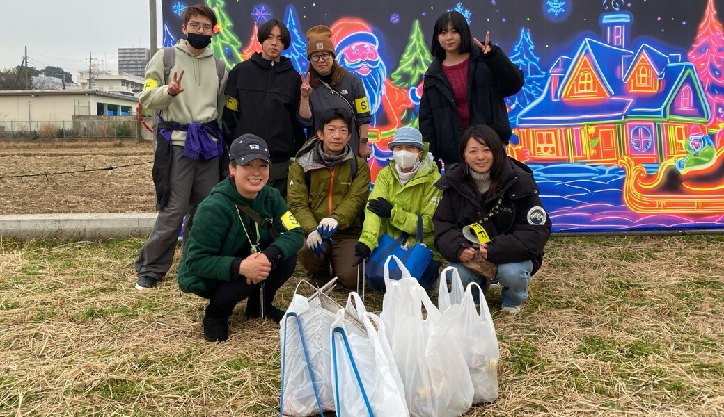 【2025.12.20.sat】座間市入谷駅前 田んぼde Xmasイベント当日ｸﾘｰﾝｱｯﾌﾟ！ レポート