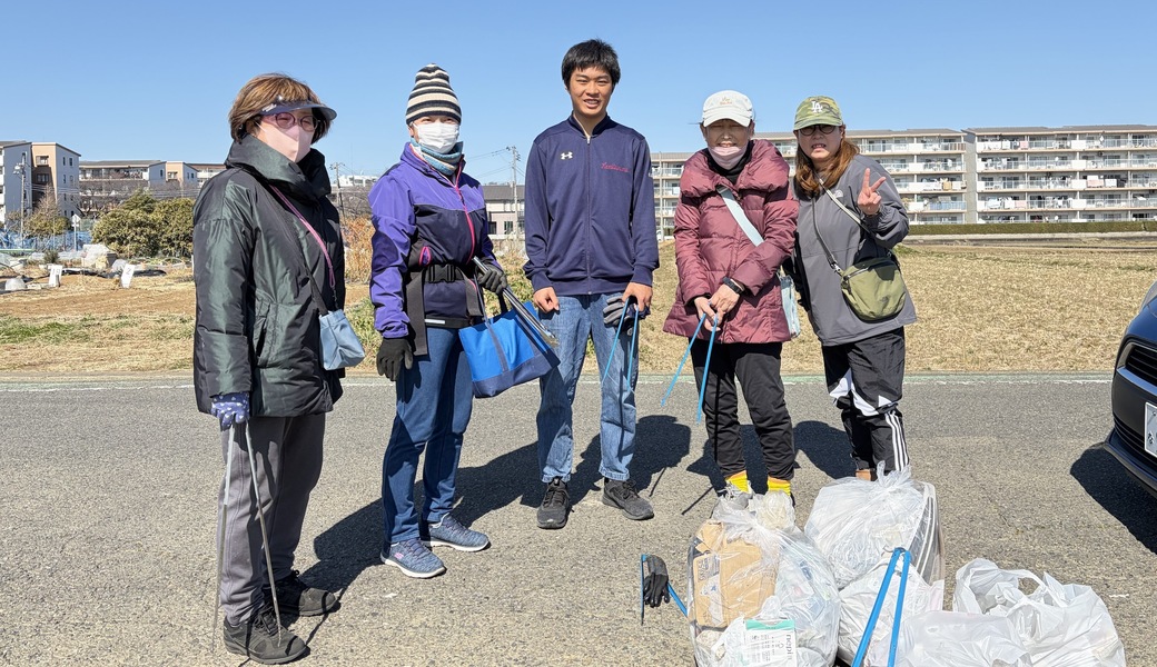 【2026.2.21.sat】座間市入谷駅付近田んぼ沿い道路ｸﾘｰﾝｱｯﾌﾟ！ レポート