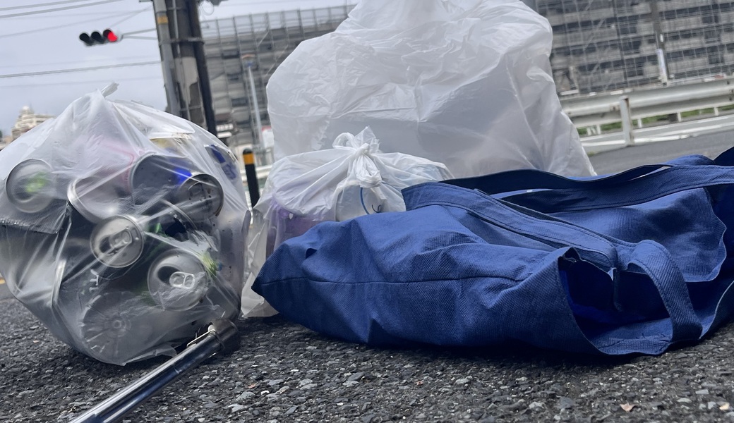 街のゴミ拾い　 レポート