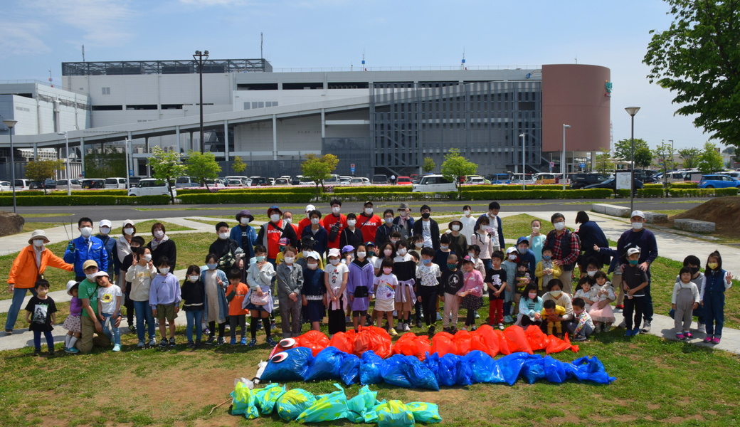 「研究学園みんなでゴミ拾い レポート