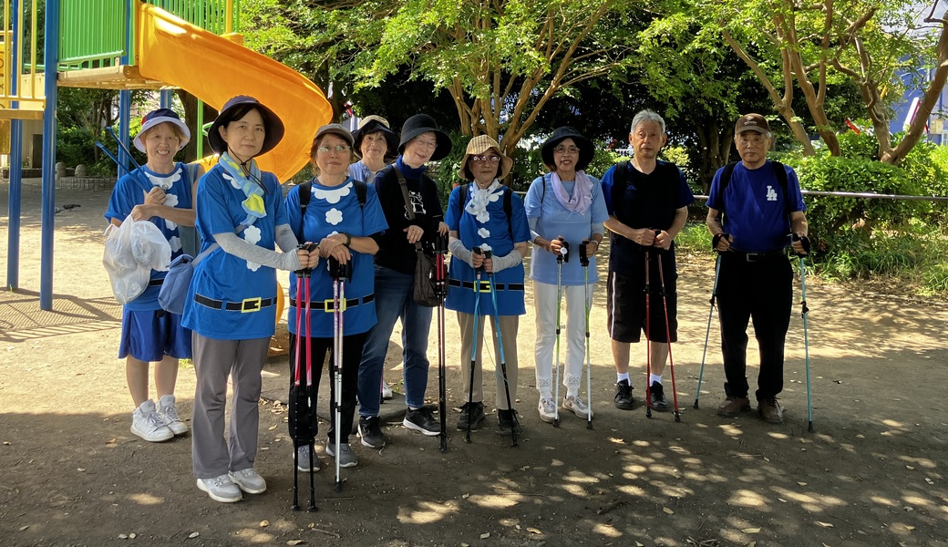 ポールウォーキングdeゴミ拾い レポート