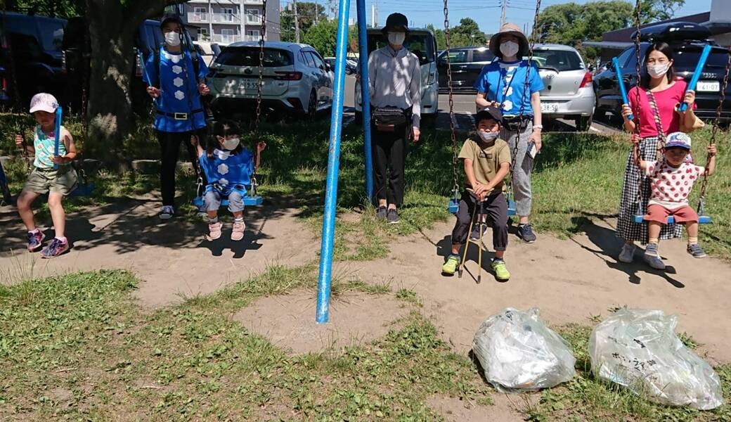 ごみ拾いマーチ　＠恵庭駅前通り レポート