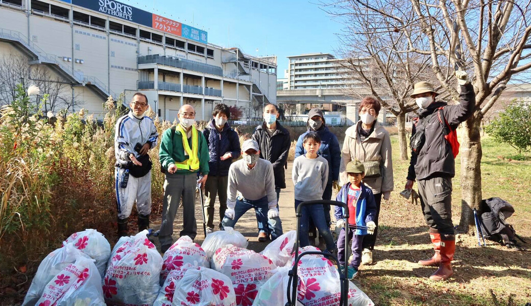 早渕川ファンクラブ・定期環境美化活動 レポート