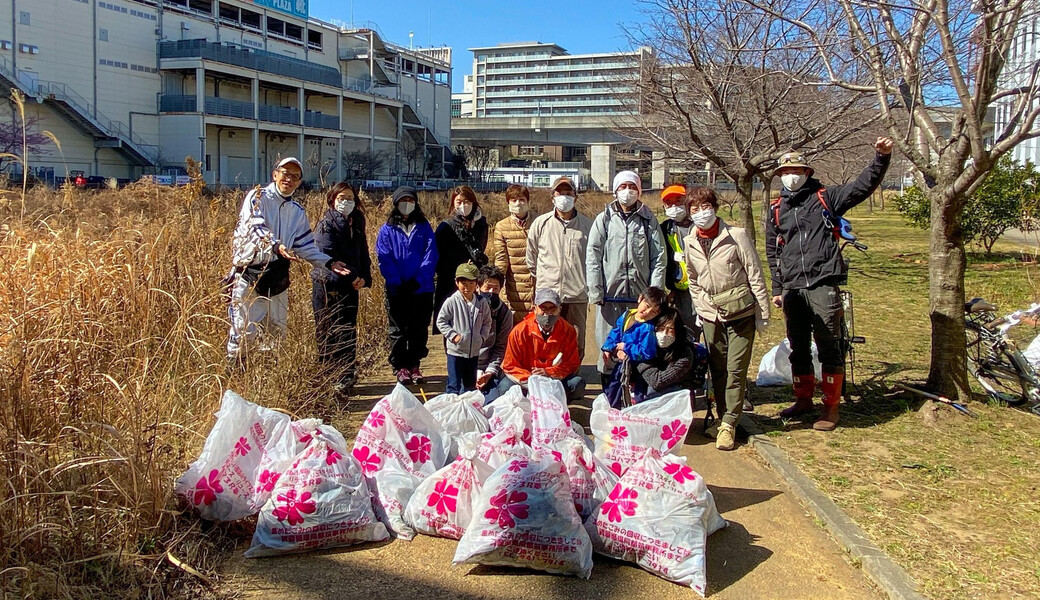早渕川ファンクラブ・定期美化活動 レポート