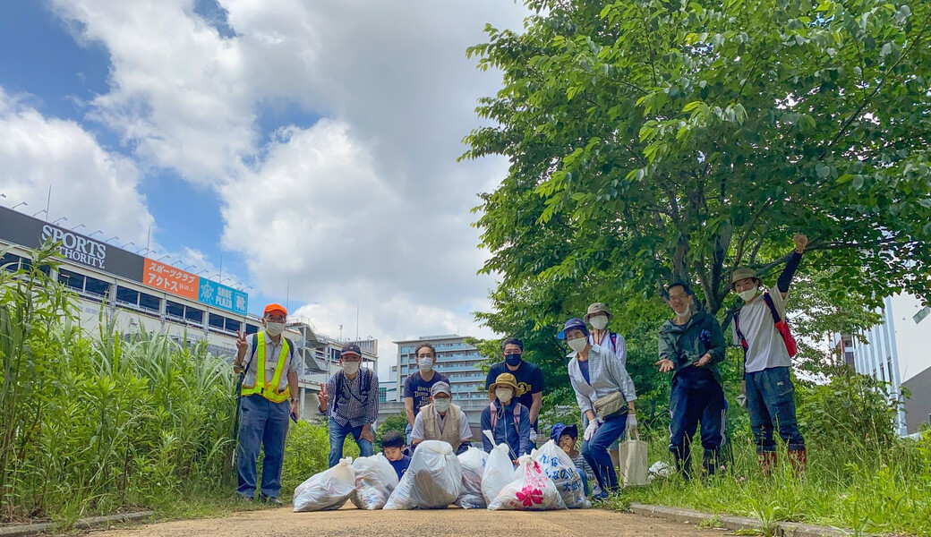 早渕川ファンクラブ・早渕川親水広場愛護会・定期美化活動 レポート