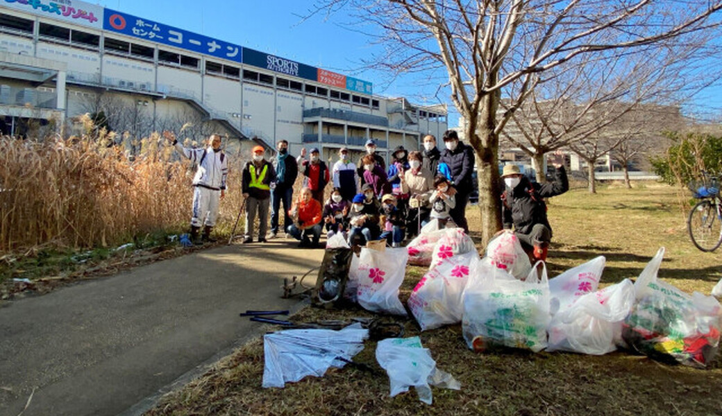 早渕川ファンクラブ・定期美化活動 レポート