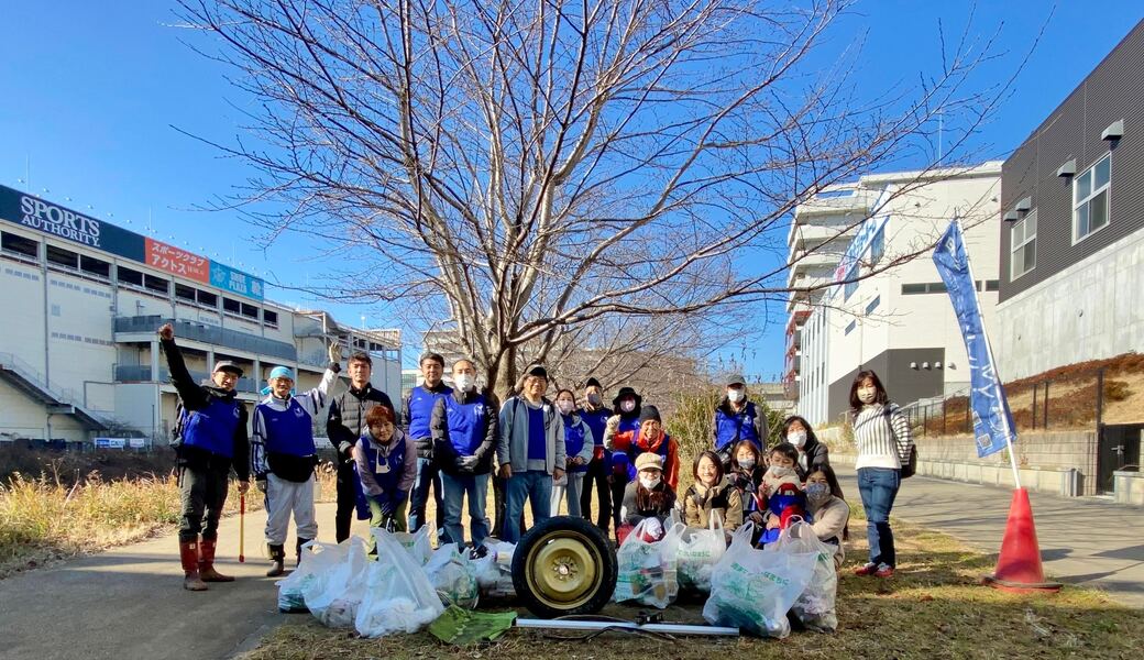 早渕川ファンクラブ・定期美化活動・新年星屑拾い！ レポート