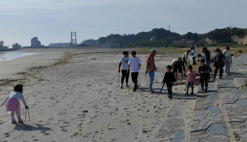 ふくポケ　原釜尾浜海水浴場周辺ゴミ拾い（原釜幼稚園） レポート