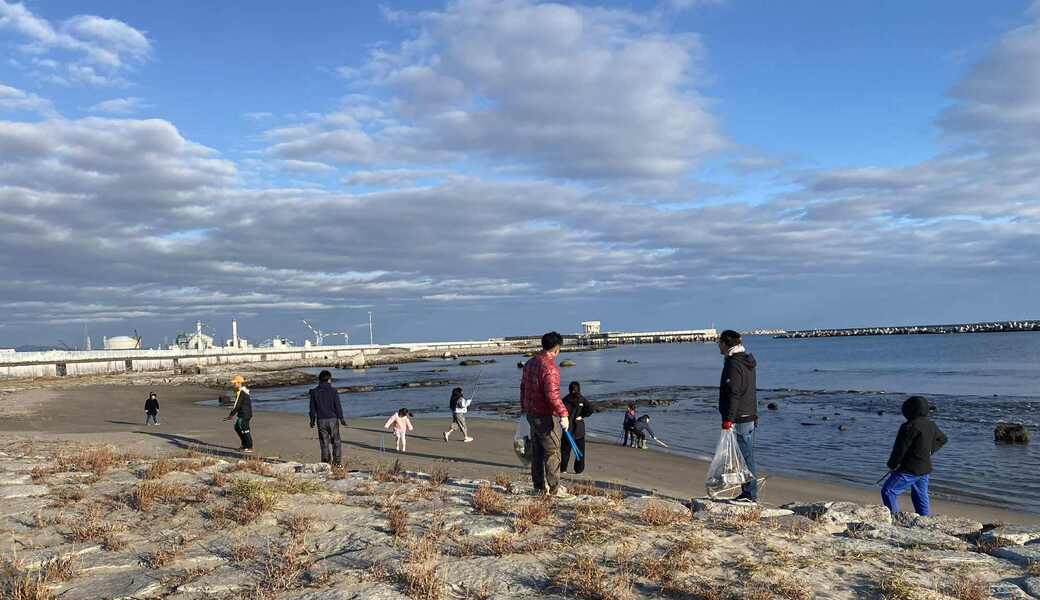 ふくポケ　原釜尾浜海水浴場周辺ゴミ拾い（原釜幼稚園） レポート